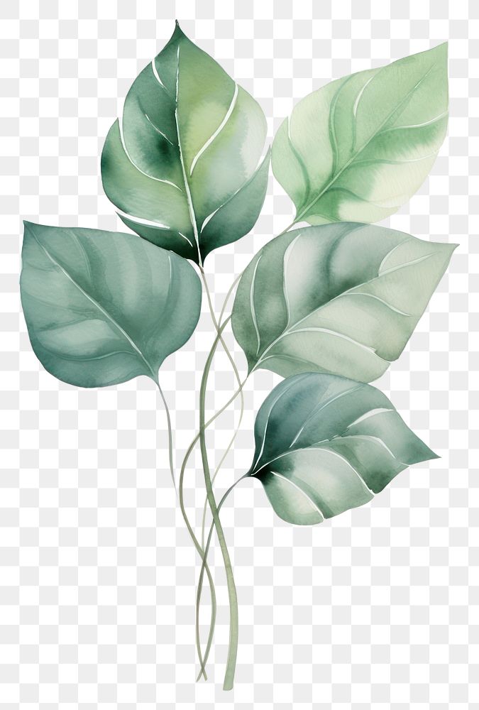 PNG Leaf foliage plant green. AI generated Image by rawpixel.