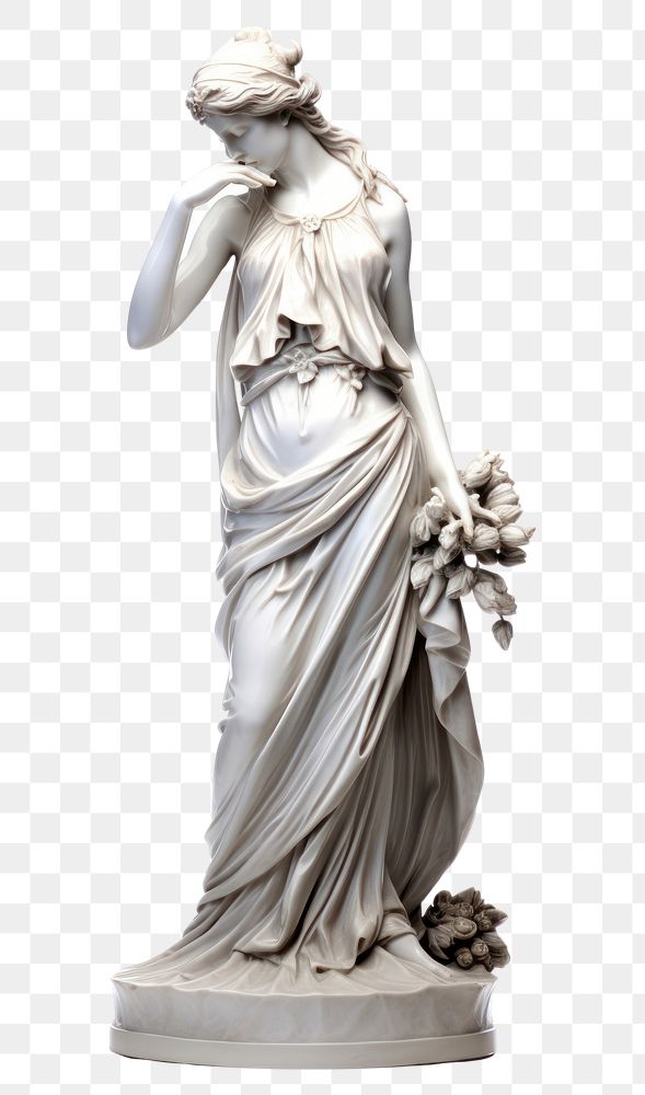 PNG  Greek sculpture wedding statue figurine female.