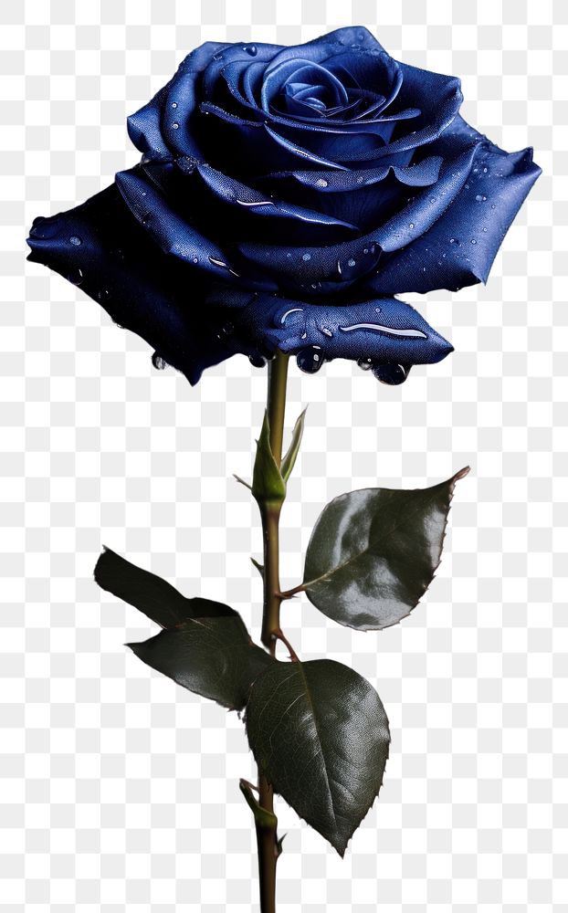 PNG Navy blue rose flower plant inflorescence.