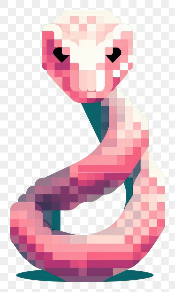 PNG Snake cut pixel art creativity pixelated.