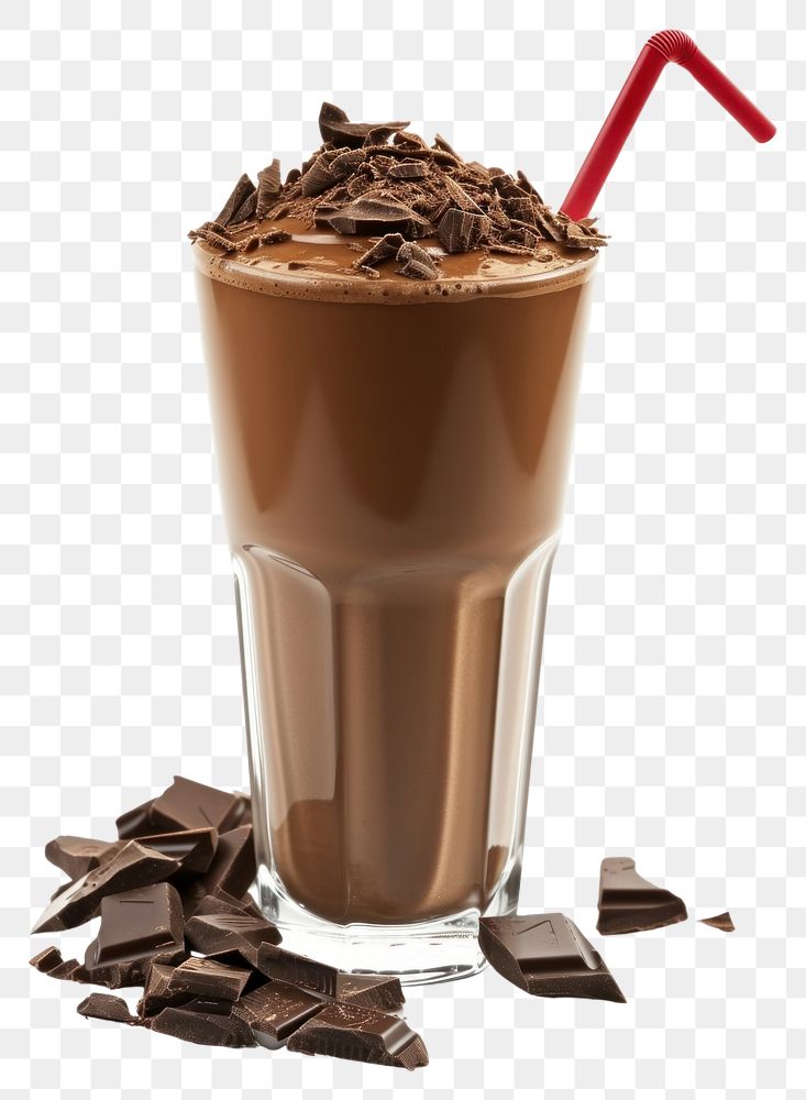 PNG Photo of chocolate milkshake smoothie dessert drink.