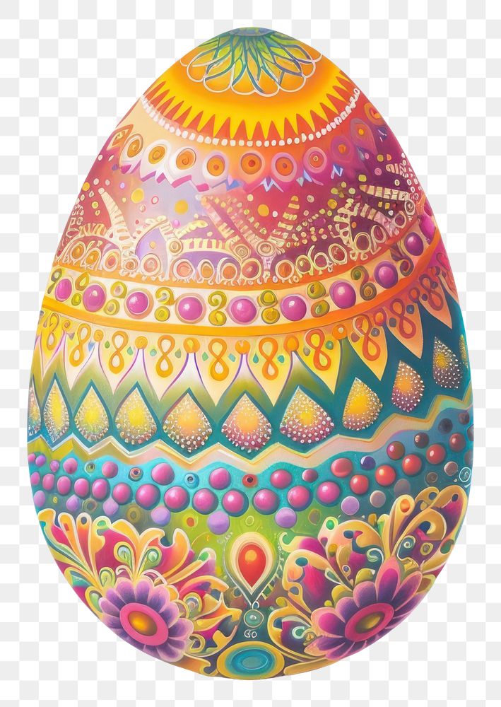 PNG Easter egg celebration painting pattern.