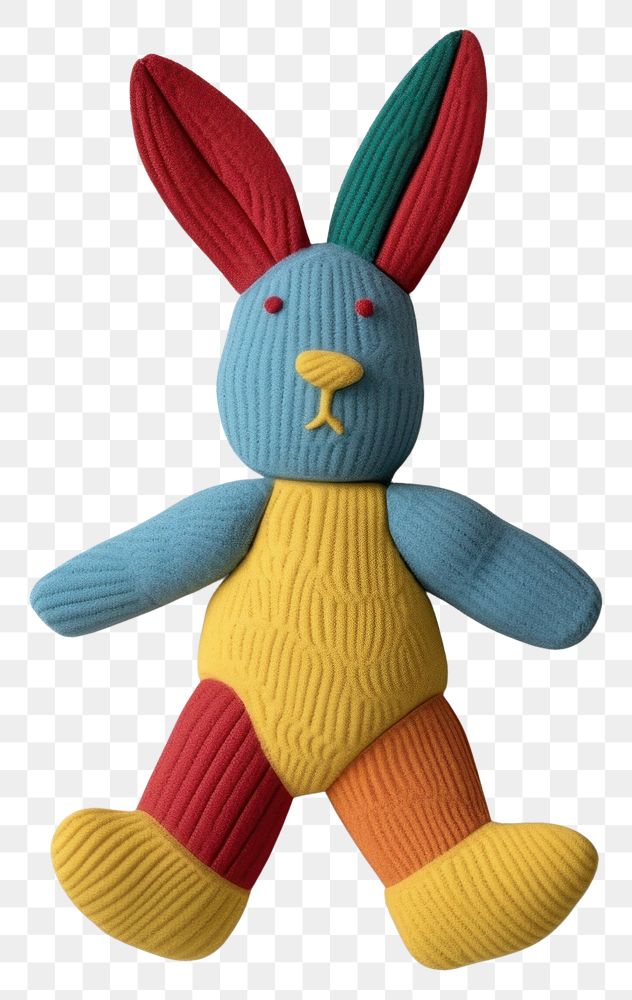 PNG Bunny plush art toy.