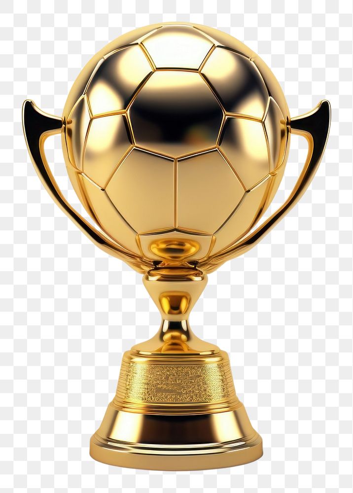 PNG Football trophy gold achievement success.