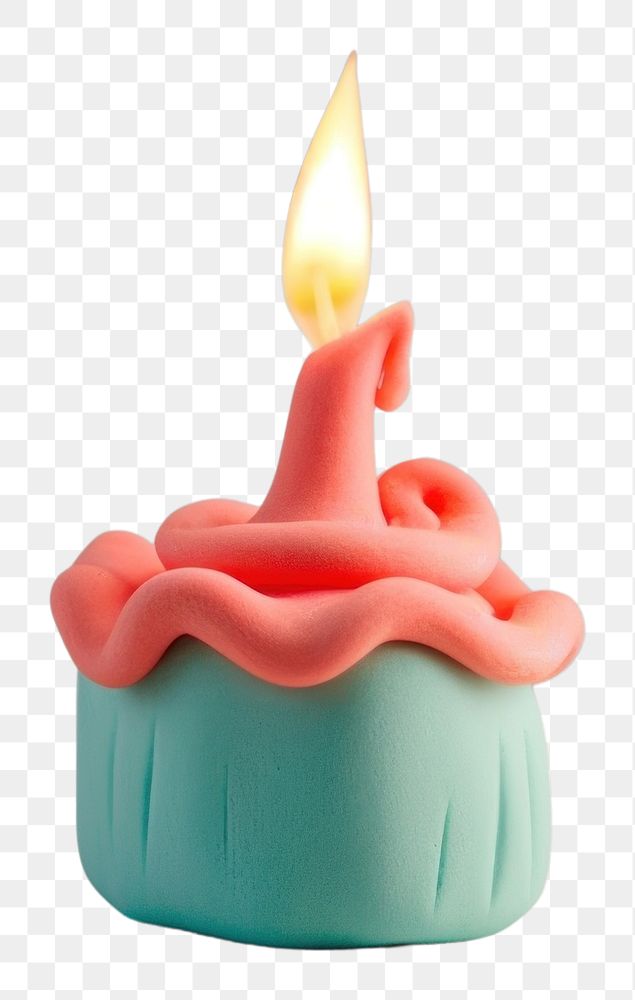 PNG Candle dessert cupcake food.