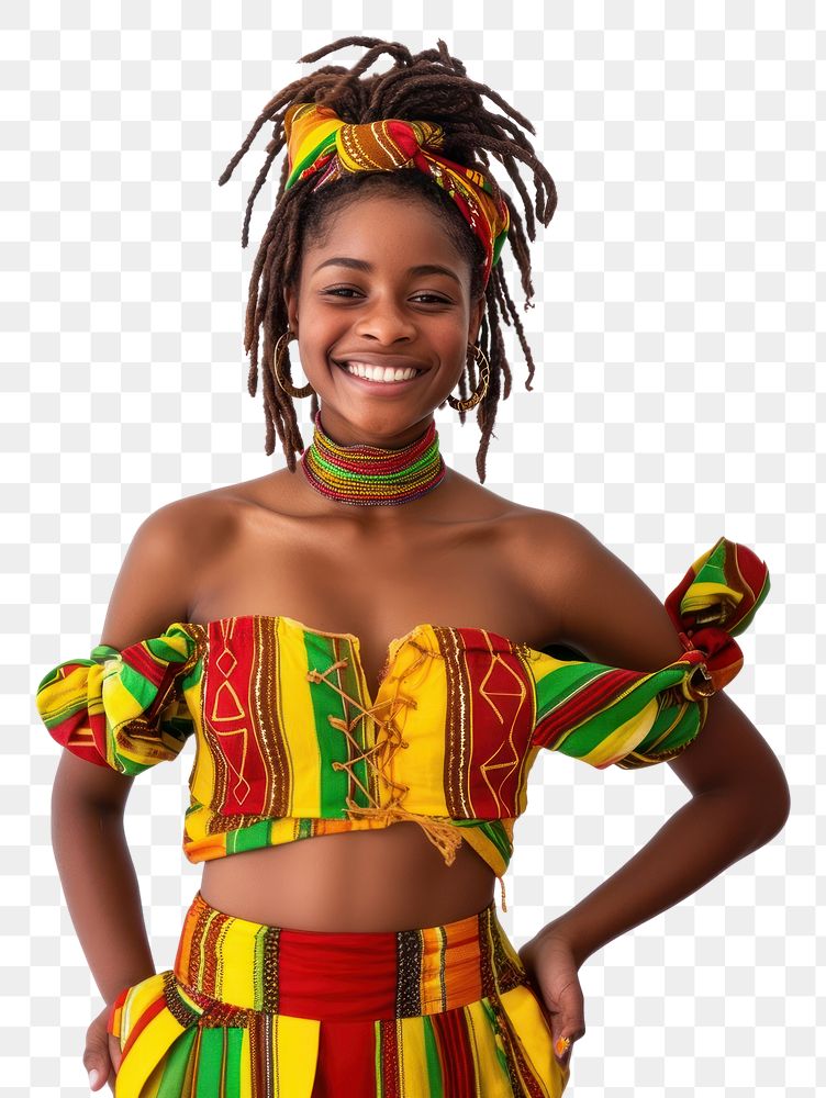 PNG Jamaica reggae women smiling adult smile white background.