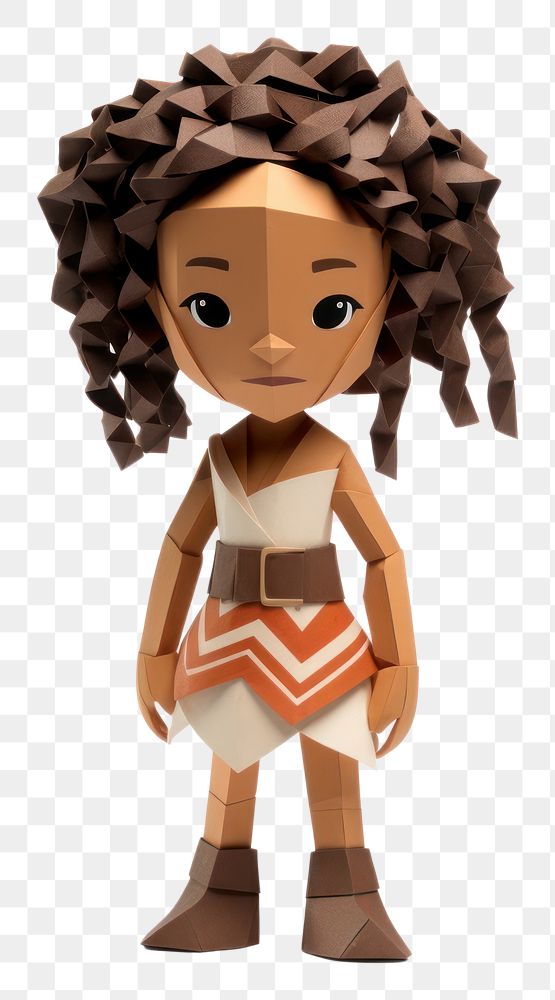 PNG Doll toy representation hairstyle.