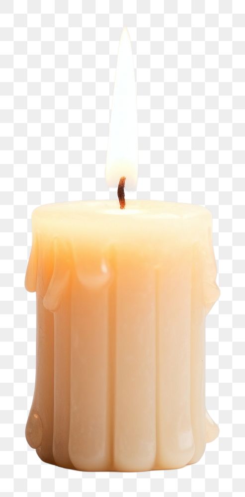 PNG Candle fire white background illuminated.