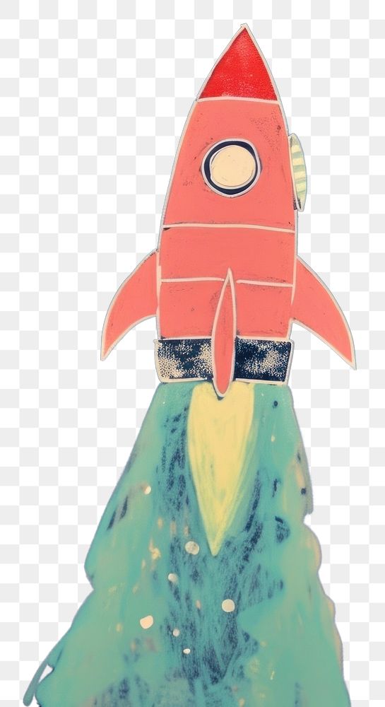 PNG Cute rocket in the space illustration outdoors cartoon nature.
