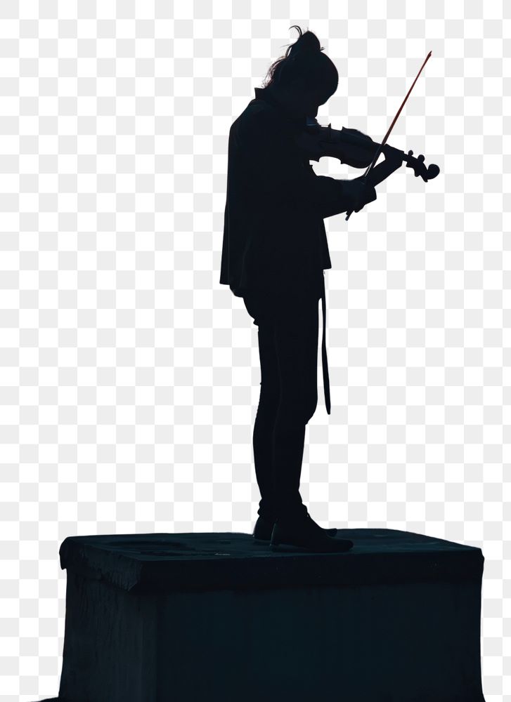 PNG Musician playing violin at the rooftop architecture cityscape building. AI generated Image by rawpixel.