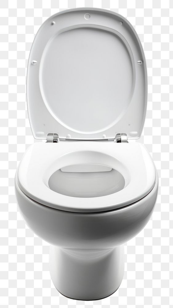 PNG  White open toilet lid bathroom convenience restroom. AI generated Image by rawpixel.