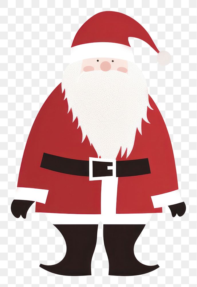 PNG Santa minimalist form christmas shape white background.