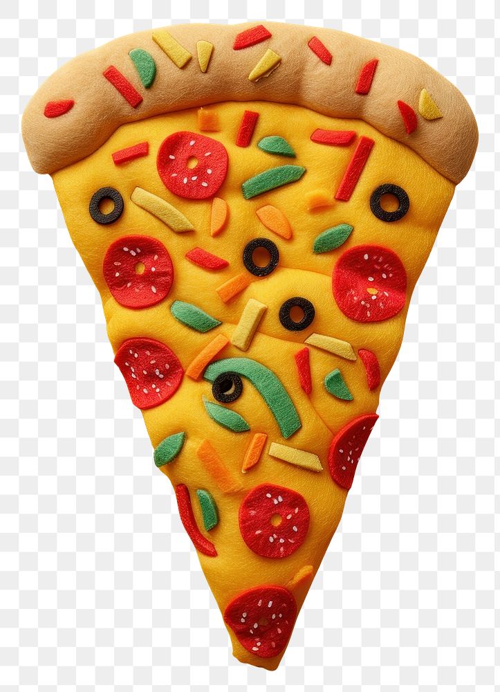 PNG Wallpaper of felt pizza dessert food confectionery.