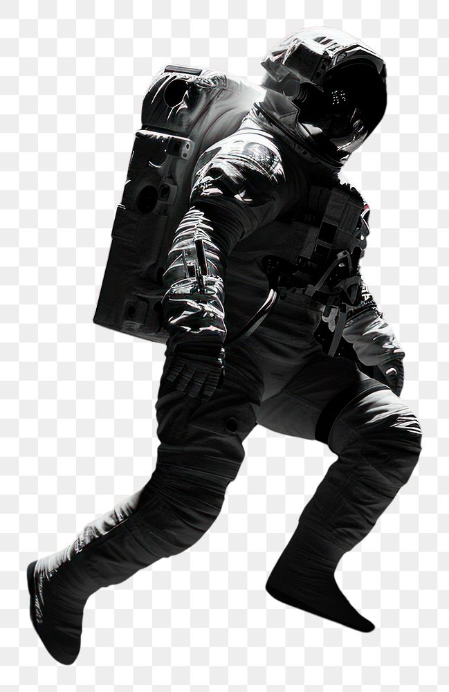 PNG  Astronaut full body astronaut outdoors motion.