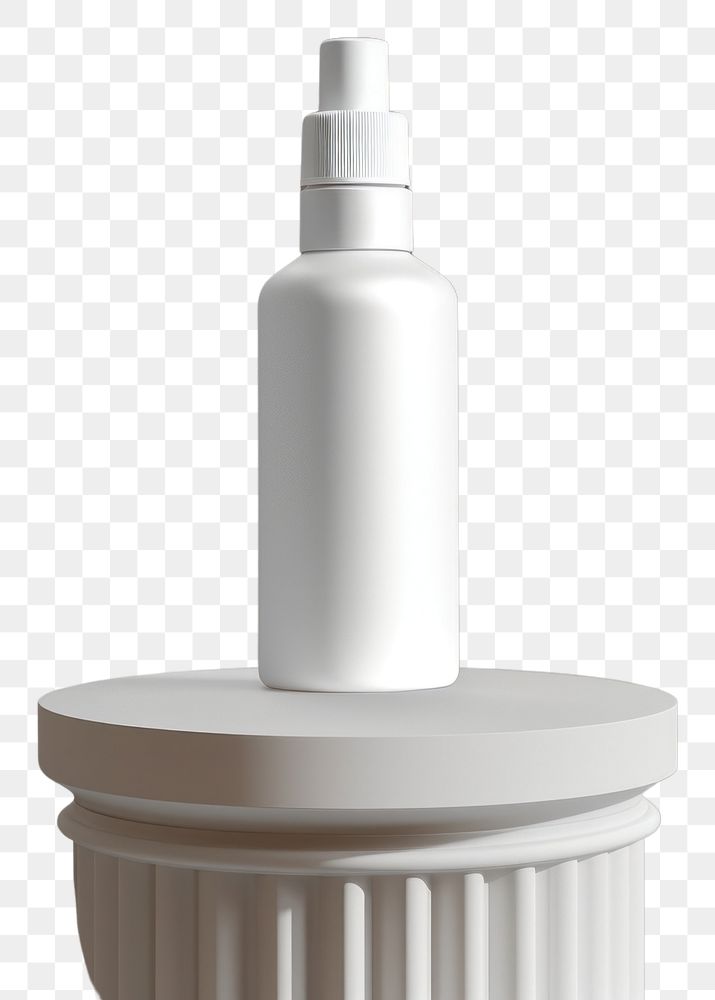 PNG  Room spray bottle mockup column architecture container.