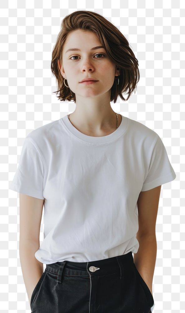 PNG T-shirt portrait clothing sleeve.