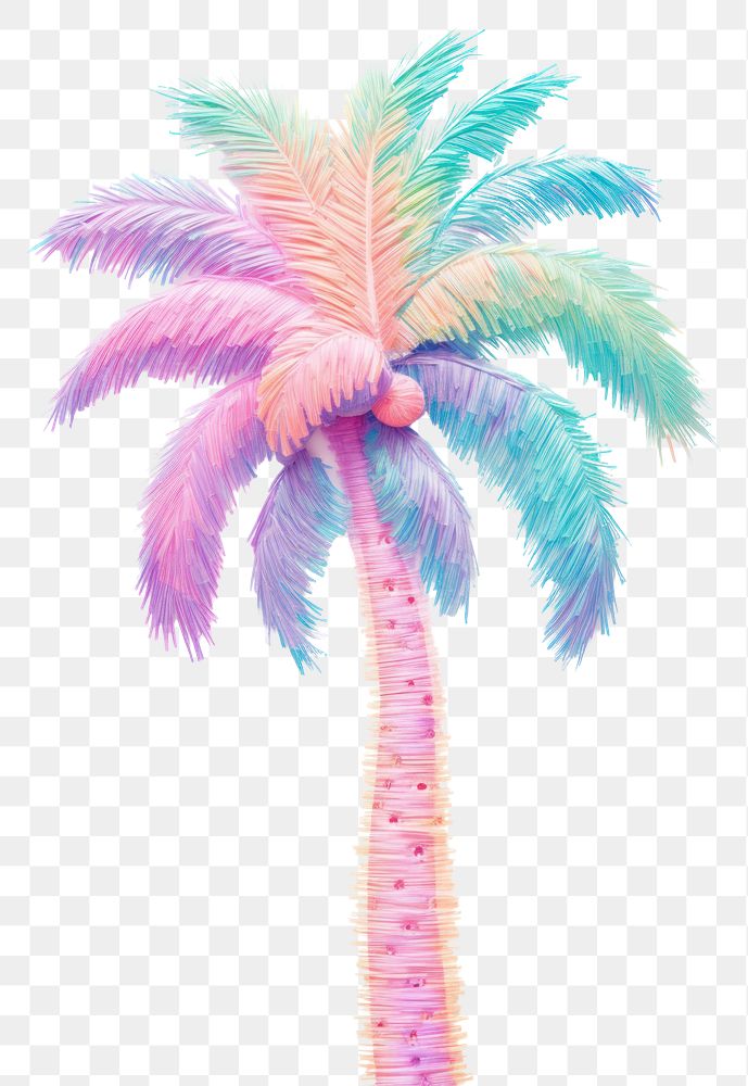 PNG  Palm tree plant white background creativity.