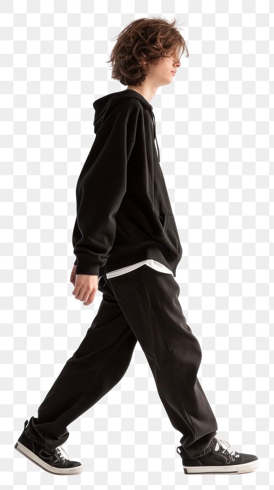 PNG Footwear standing walking sweatshirt.