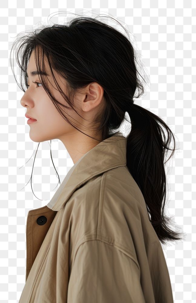 PNG Adult hairstyle outerwear portrait.