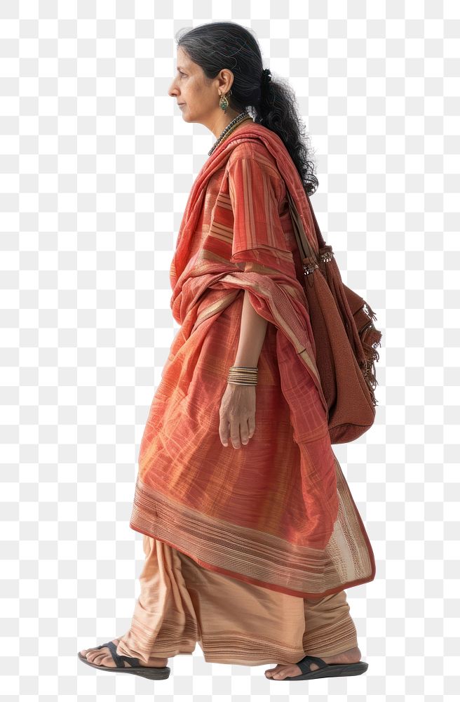 PNG Standing adult sari bag.