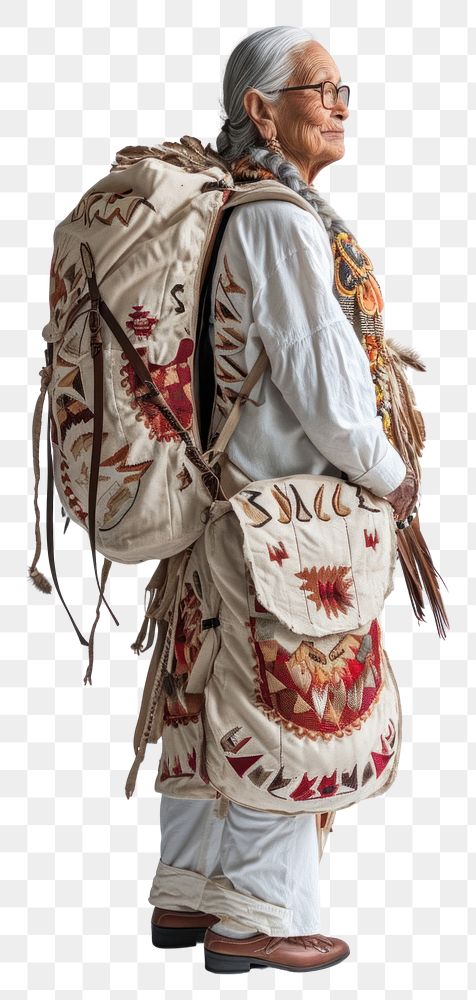 PNG Adult bag tradition portrait.