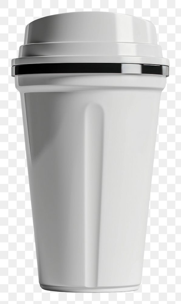 PNG  Protein shaker mockup white cup mug.