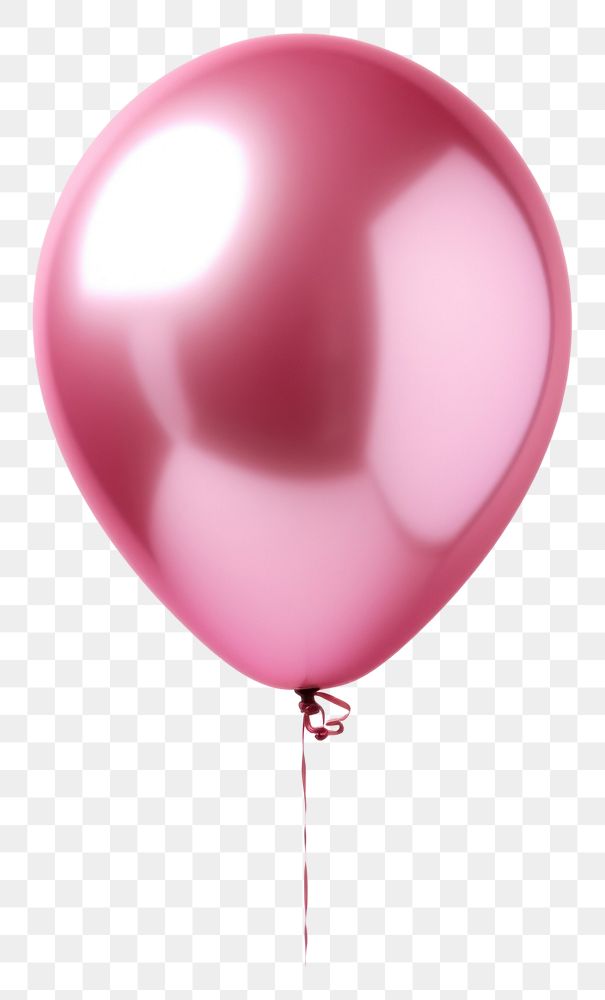 PNG Photo of a foil balloons pink celebration anniversary.