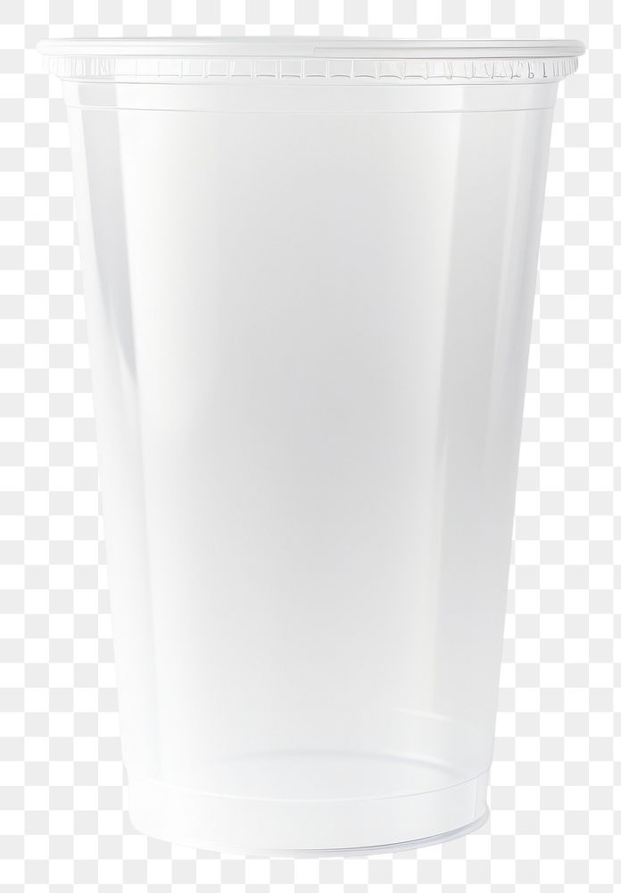 PNG  Transparent plastic cup mockup white white background refreshment.