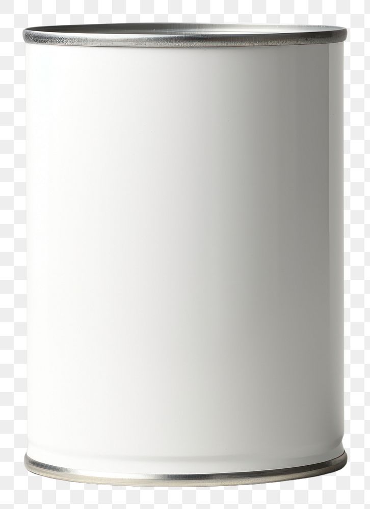 PNG  Tin can mockup white background container aluminium.