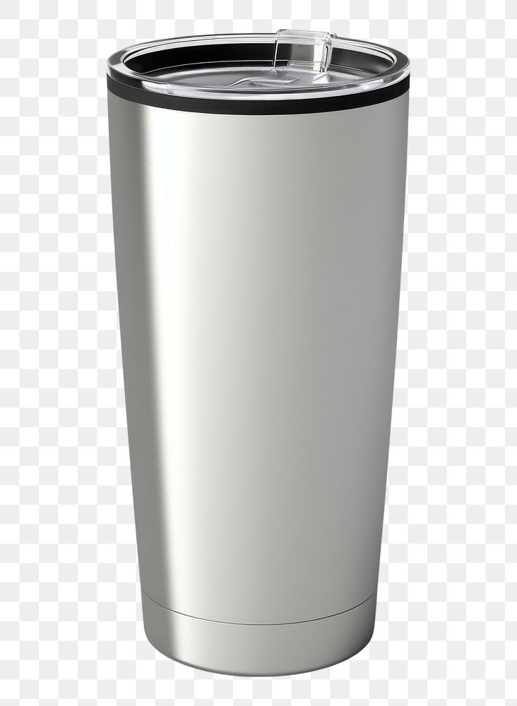 PNG Aluminum cylinder silver bottle.