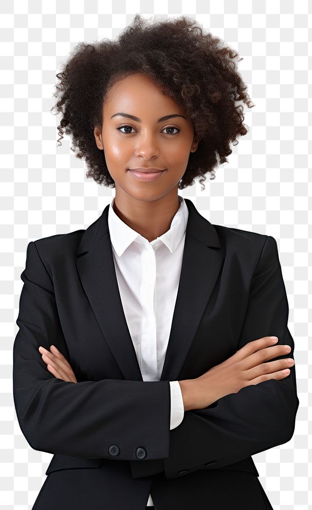 PNG  Office worker portrait smiling female.