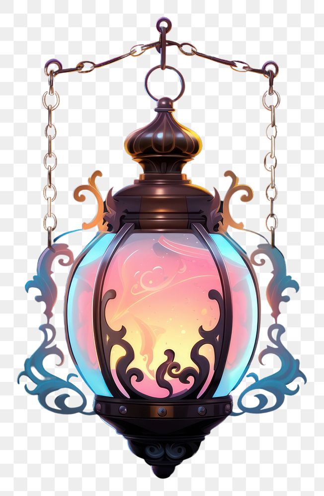 PNG Halloween lantern chandelier jewelry pendant.