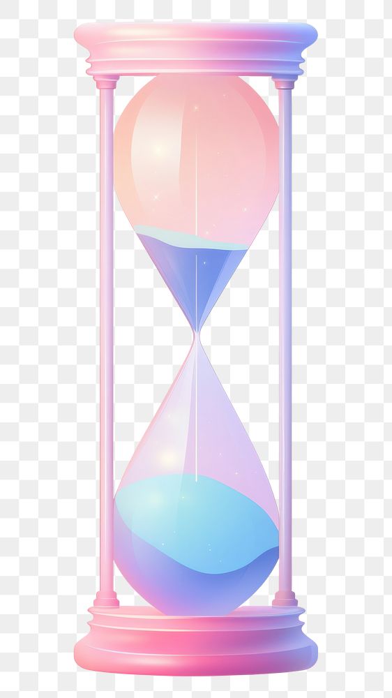 PNG Minimal hourglass biotechnology transparent deadline.