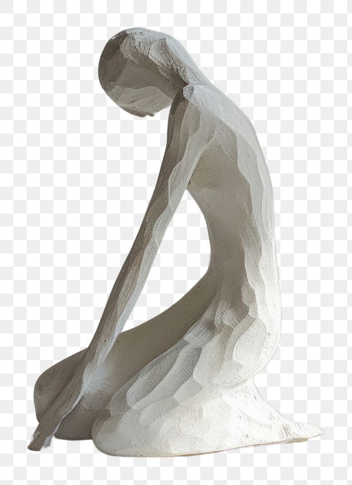 PNG  A sculpture woman white art representation.