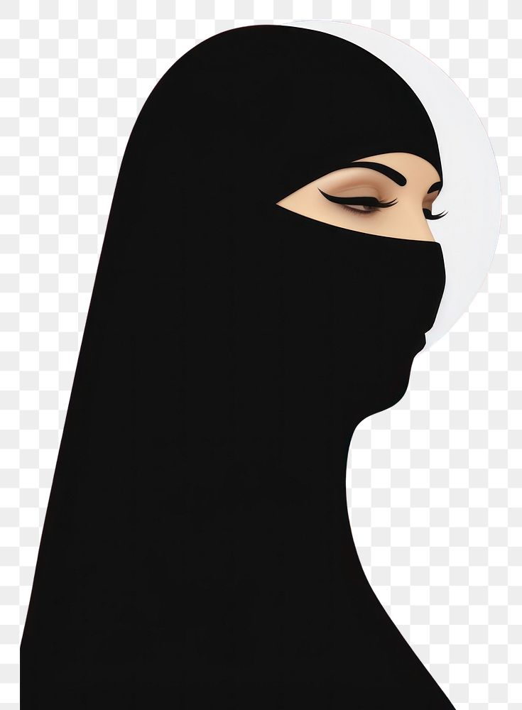 PNG Muslim adult women headscarf.