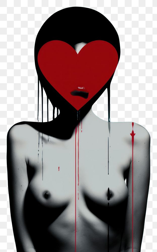 PNG Love women heart representation.