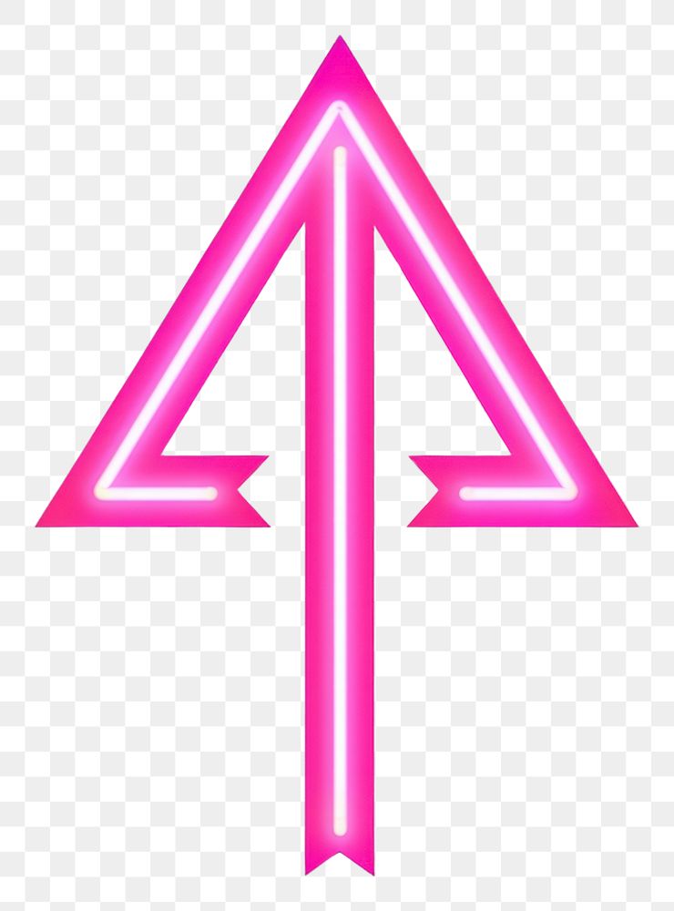 PNG  Pink arrow neon symbol purple. AI generated Image by rawpixel.