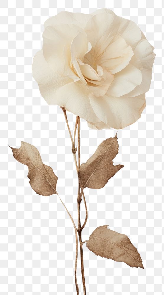 PNG Real Pressed white rose | Premium PNG - rawpixel