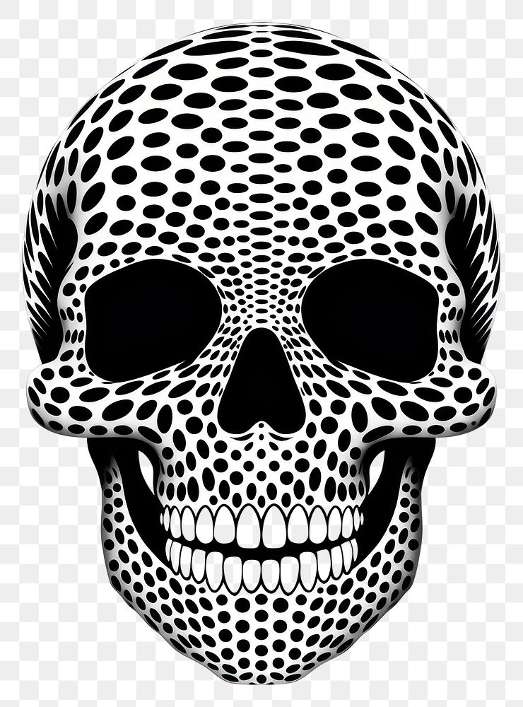 PNG A Skull black creativity monochrome. AI generated Image by rawpixel.