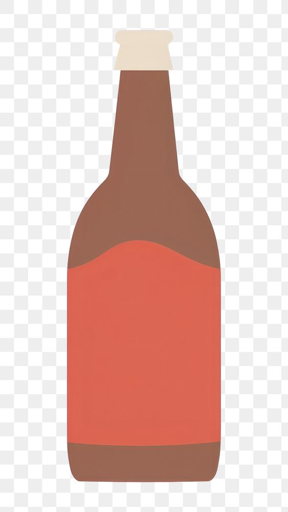 PNG Beer minimalist form bottle drink wine.