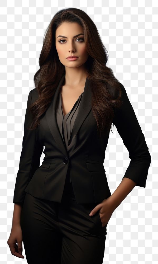 PNG Businesswoman portrait looking dress. AI generated Image by rawpixel.