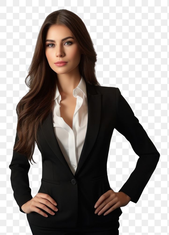 PNG Businesswoman portrait looking office. AI generated Image by rawpixel.