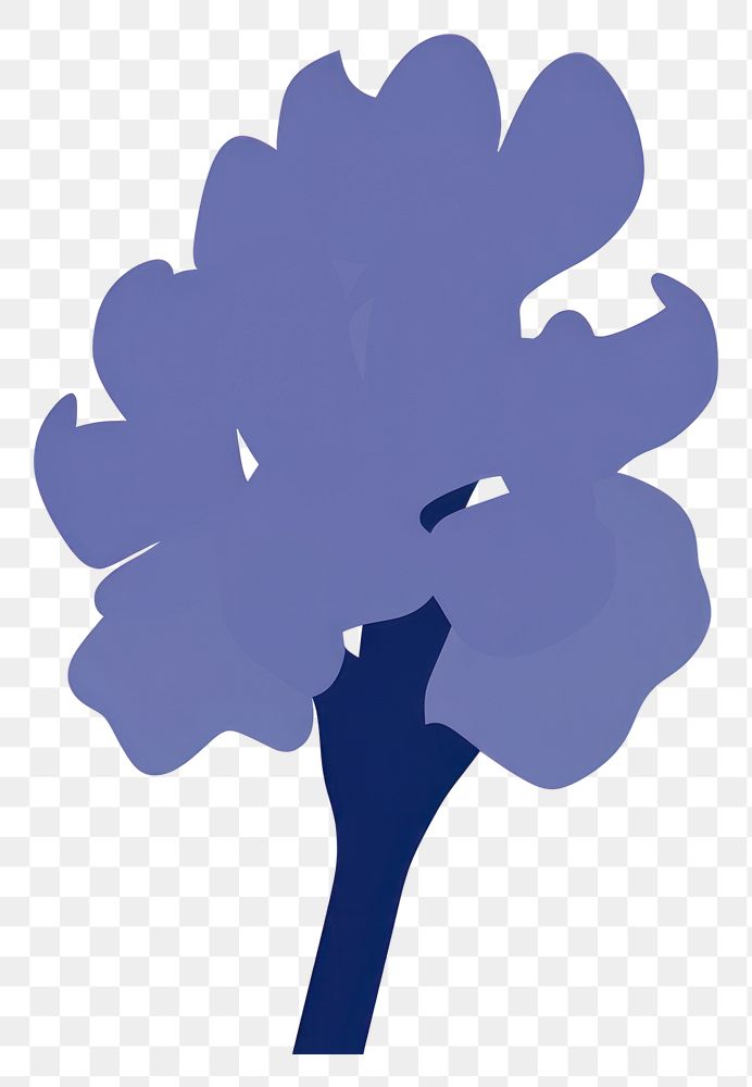 PNG Hyacinth flower minimalist form nature plant silhouette.