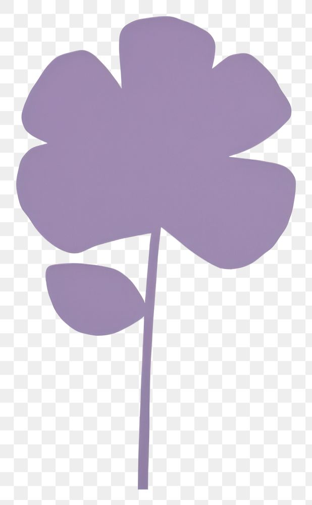 PNG Lilac flower minimalist form symbol petal plant.