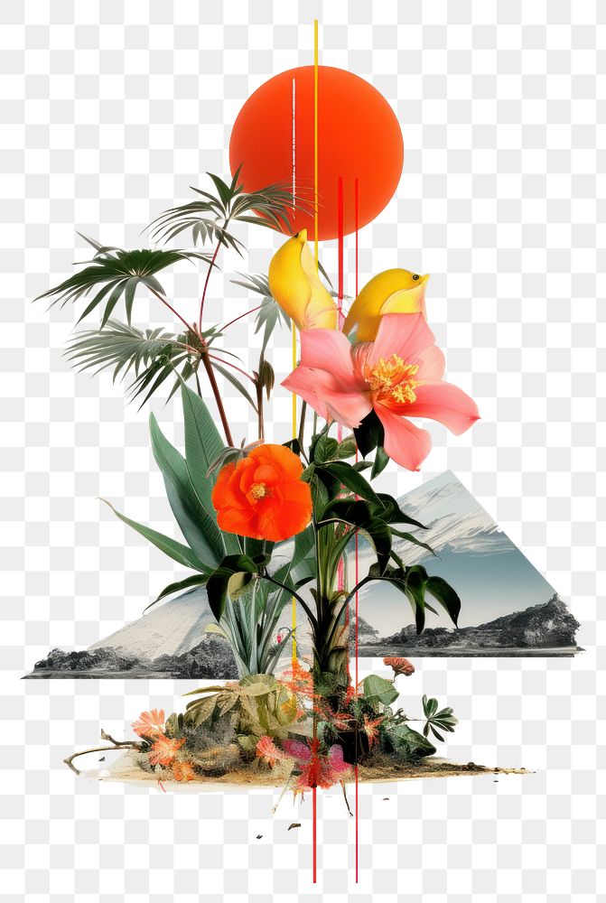 PNG Flower plant art creativity.