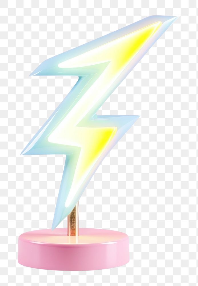PNG Lightning thunder symbol lamp.