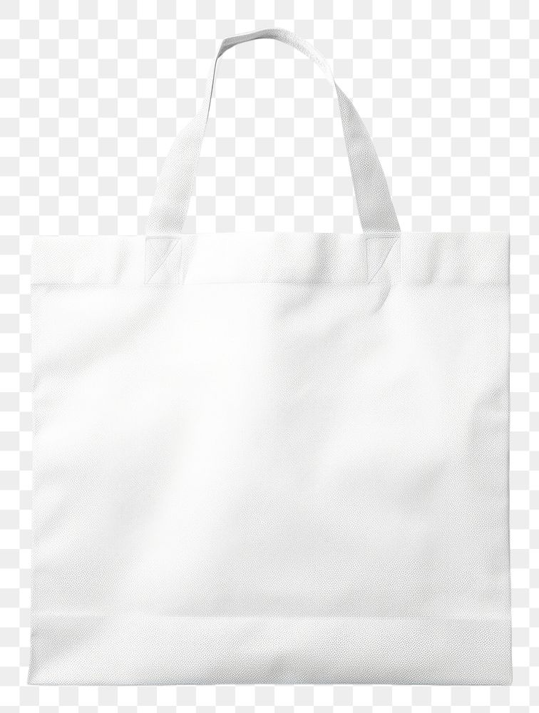 PNG  Ripstop reusable bag mockup handbag white white background.