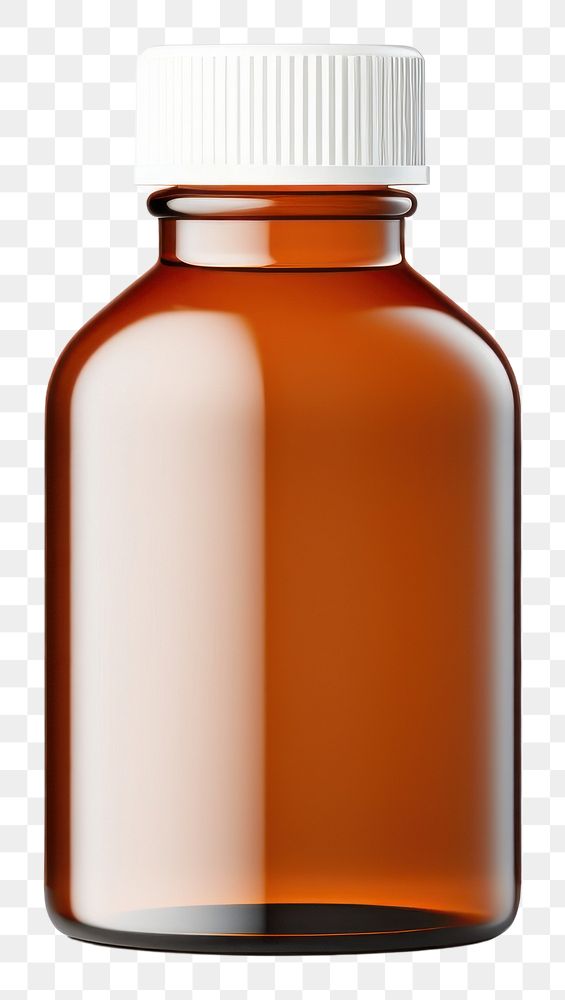 PNG Bottle mockup glass studio shot medication.