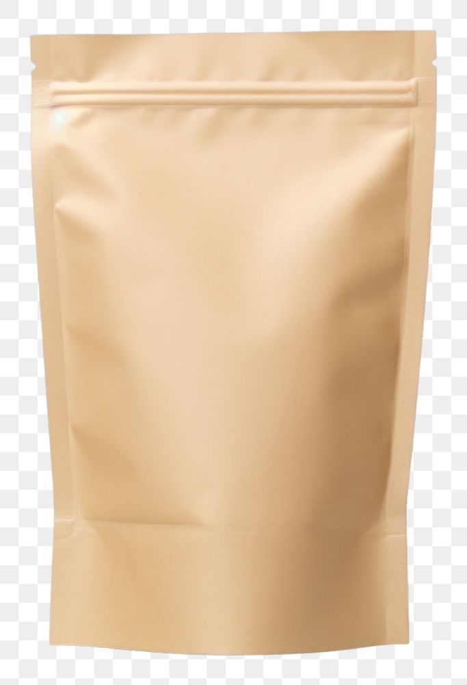 PNG Coffee pouch packaging mockup brown bag handbag.