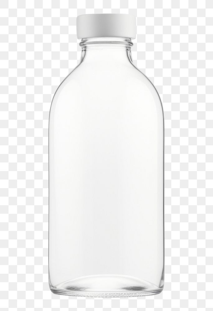 PNG Glass bottle mockup drink white background transparent.